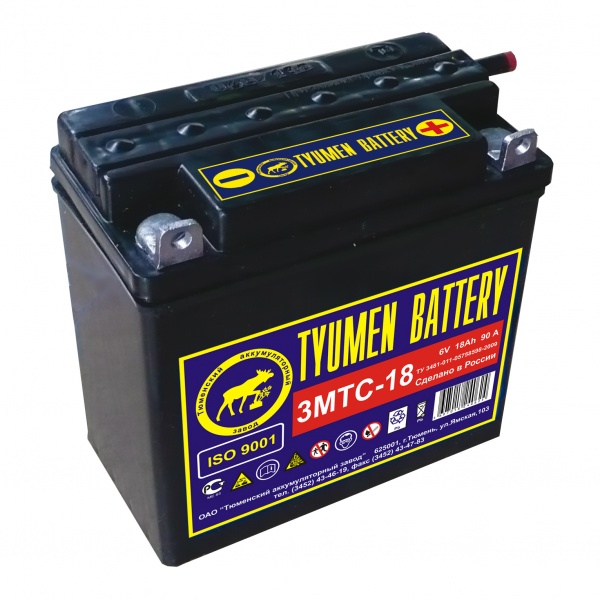 Аккумулятор Tyumen Battery 3МТС-18L
