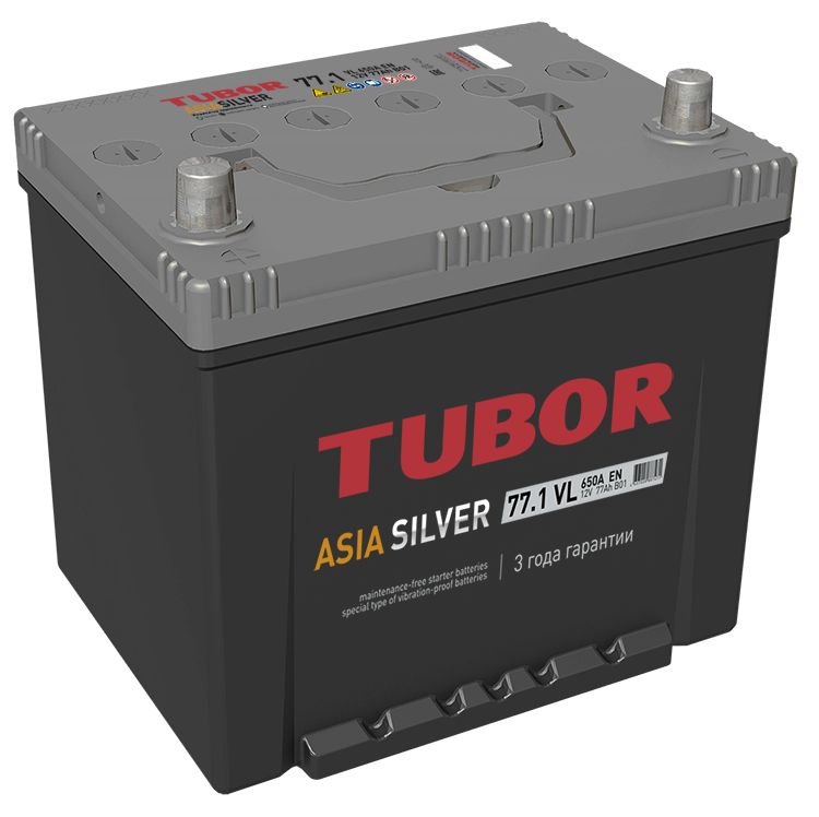 Аккумулятор Tubor Asia Silver 6ст-77 (D26L)