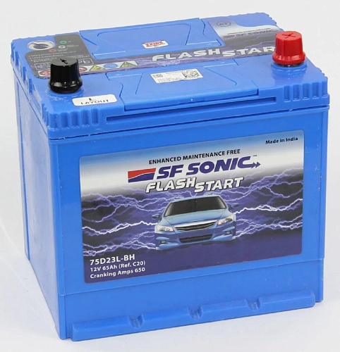 Аккумулятор SF SONIC 6ст-65.0 о.п. (75D23L)