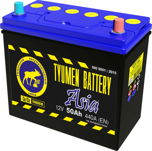 Аккумулятор Tyumen Battery 6ст-50L о.п. Азия Ca-Ca