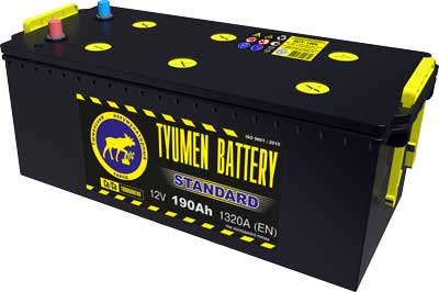 Аккумулятор Tyumen Battery 6ст-190L болт  Standard Ca-Ca