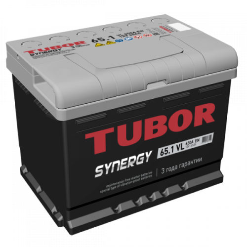 Аккумулятор TUBOR Synergy 6ст-65 п.п.